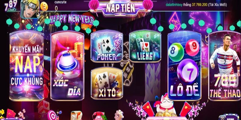 Hệ sinh thái game đẳng cấp tại 789CLUB